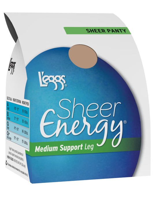 L'eggs Sheer Energy Regular, All Sheer Pantyhose 2 Pair