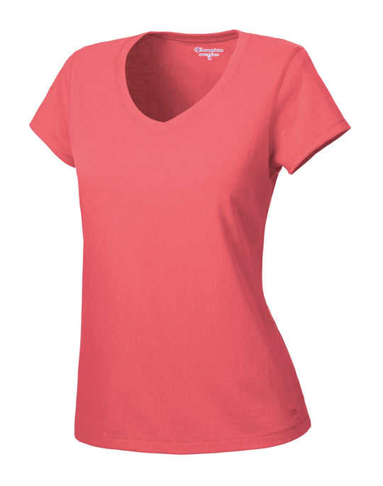 Champion Women's Favorite Cotton V-Neck T-Shirt