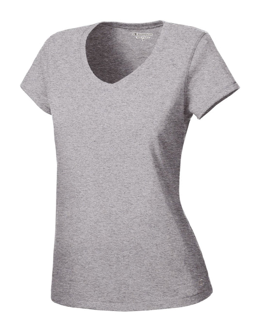 Champion Women`s Cotton Jersey Short-Sleeve V-Neck T Shirt