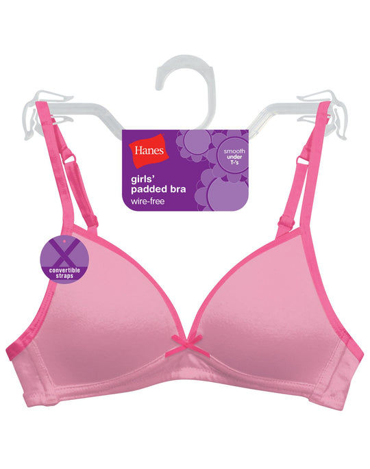 Hanes Girls' Padded Wirefree Bra