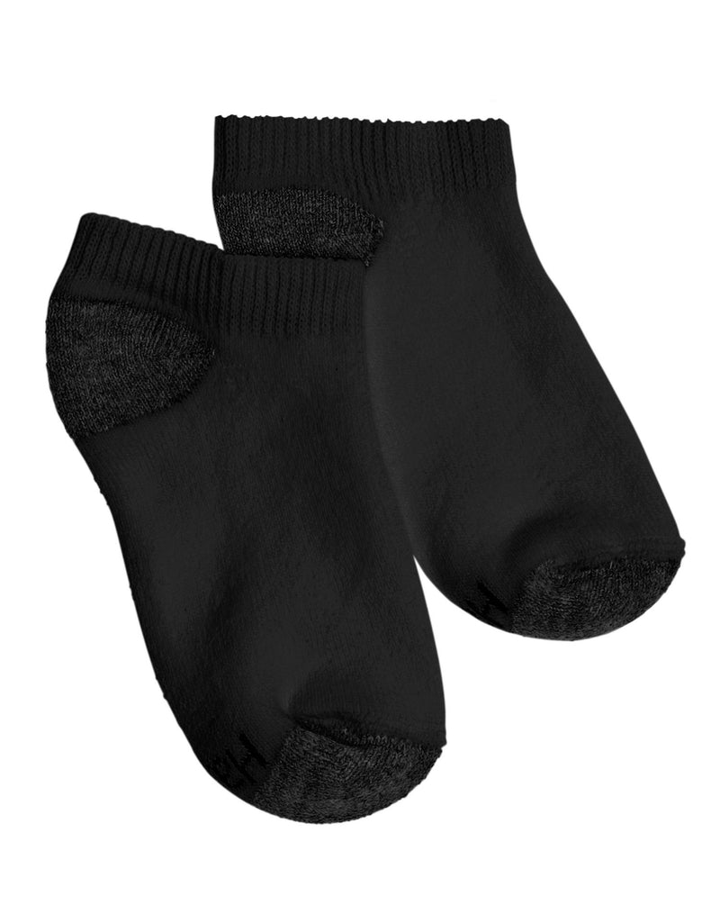Hanes Boys No- Show Comfortblend® Black EZ Sort® Socks 6-Pack