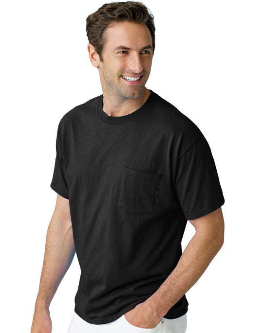 Hanes TAGLESS Pocket T-Shirt