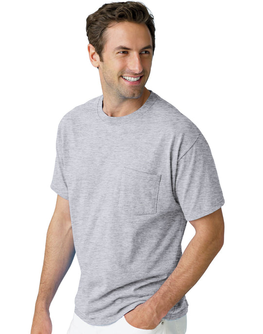 Hanes TAGLESS Pocket T-Shirt