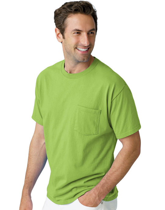 Hanes TAGLESS Pocket T-Shirt