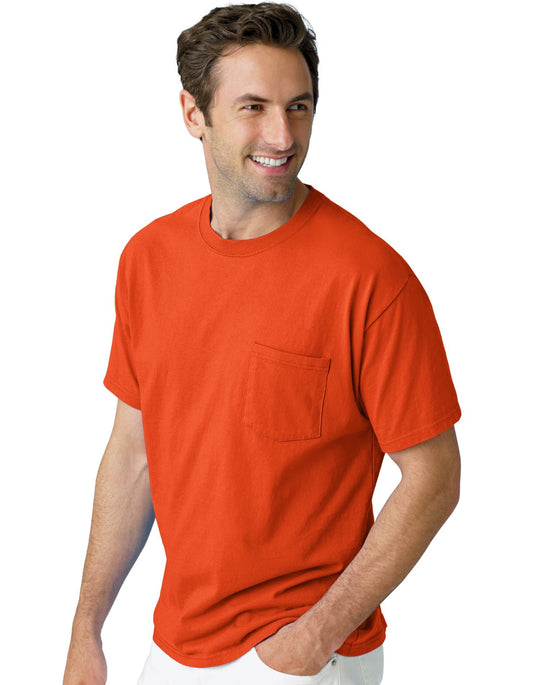 Hanes TAGLESS Pocket T-Shirt