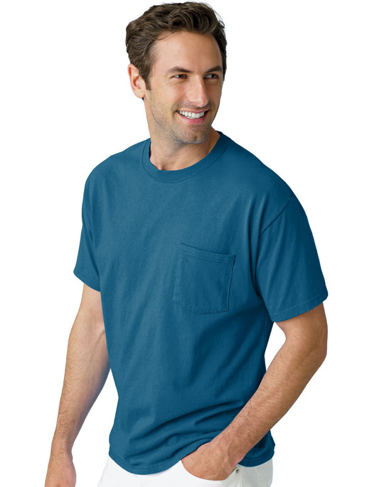 Hanes TAGLESS Pocket T-Shirt