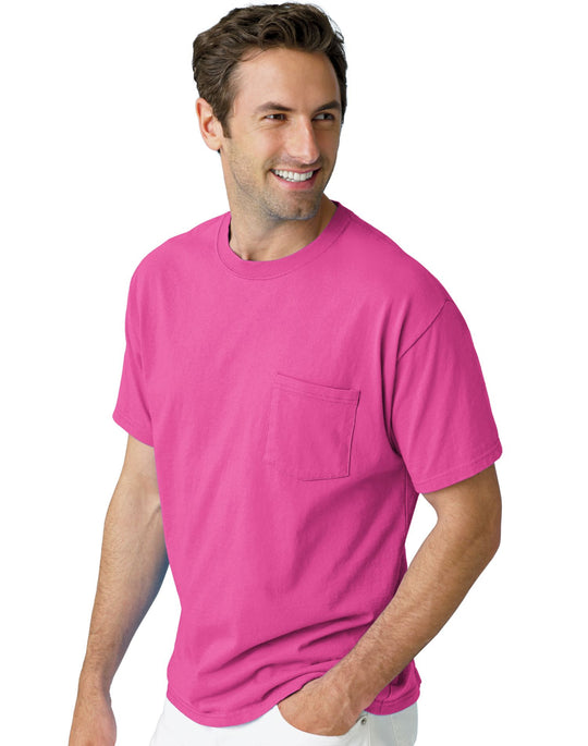 Hanes TAGLESS Pocket T-Shirt