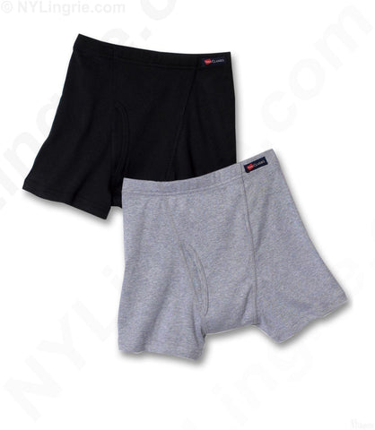 Hanes Classics TAGLESS Knit Boys' Boxer Briefs with ComfortSoft Waistband 2 Pack