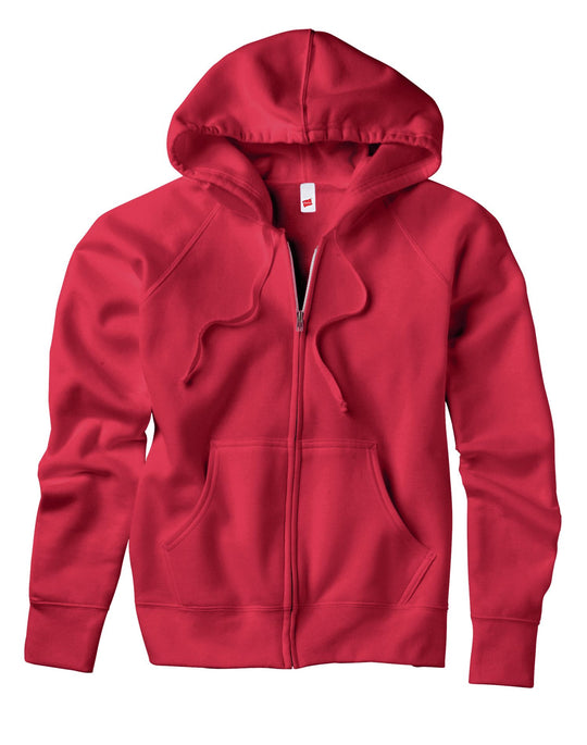 Hanes Women's Fleece Full-Zip Hood - 8 oz