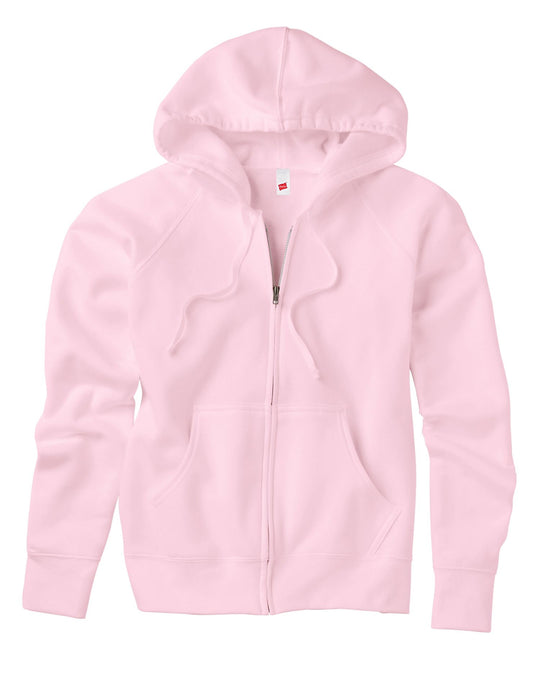 Hanes Women's Fleece Full-Zip Hood - 8 oz