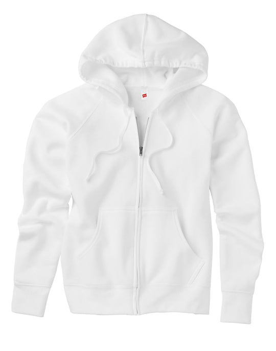 Hanes Women's Fleece Full-Zip Hood - 8 oz