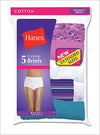 Hanes Plus Size Women's Cotton Briefs 5-Pack