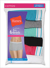 Hanes Cool Comfort Women's Cotton Sporty Boy Brief Panties 6-Pack