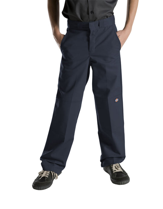 Dickies Boys FlexWaist Relaxed Fit Straight Leg Double Knee Pants, 8-20 Husky