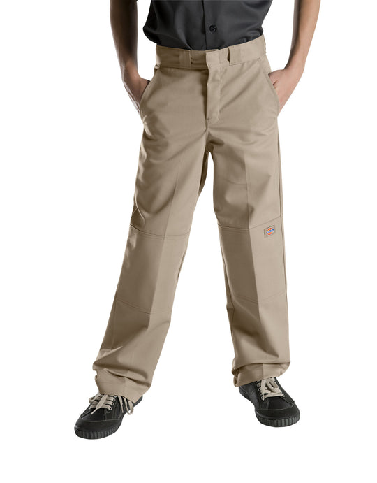 Dickies Boys FlexWaist Relaxed Fit Straight Leg Double Knee Pants, 8-20