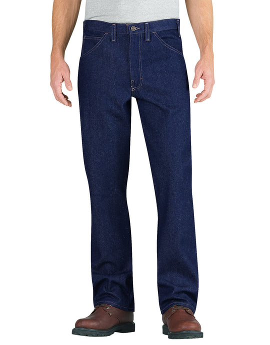 Dickies Mens Flame-Resistant Relaxed Fit Straight Leg 5-Pocket Jeans