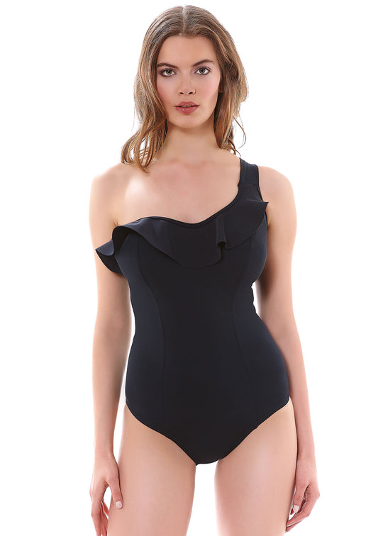 Freya Womens Remix Underwire Sculpt Frilled Swimsuit