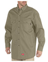 Dickies Mens Flame-Resistant Long Sleeve Twill Button-Down Shirt