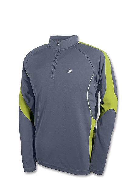 Champion Double Dry Excel Long-Sleeve Quarter-Zip Men's T Shirt