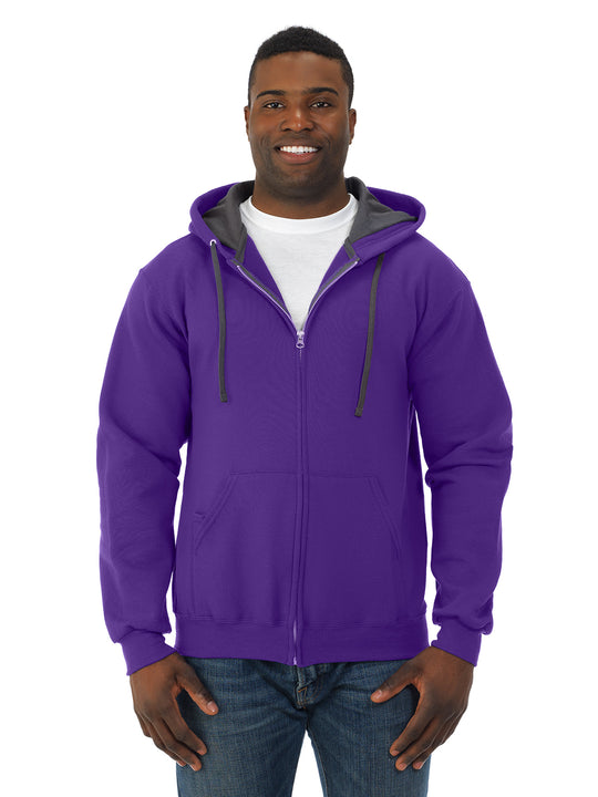 Fruit Of The Loom Mens Sofspun Full-Zip Hooded Sweatshirt