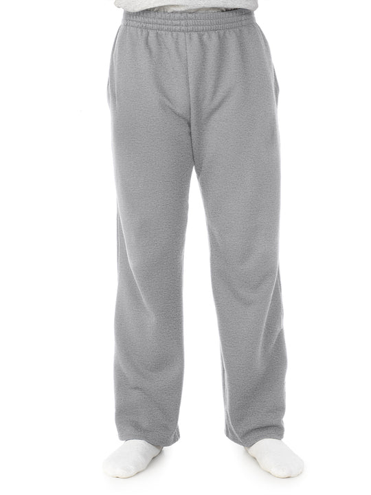 Fruit Of The Loom Mens Sofspun Open-Bottom Pocketed Sweatpants
