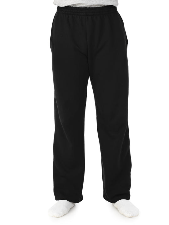 Fruit Of The Loom Mens Sofspun Open-Bottom Pocketed Sweatpants