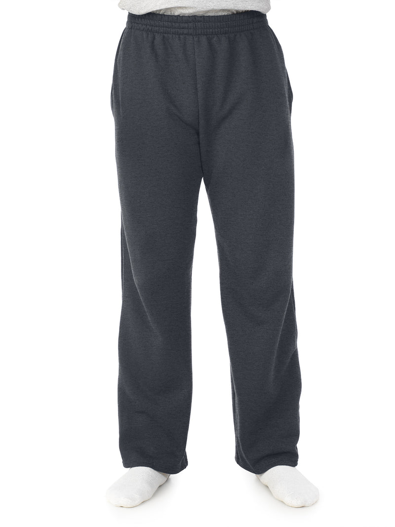 Fruit Of The Loom Mens Sofspun Open-Bottom Pocketed Sweatpants