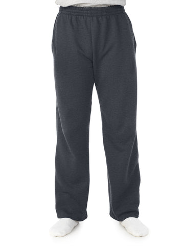 Fruit Of The Loom Mens Sofspun Open-Bottom Pocketed Sweatpants