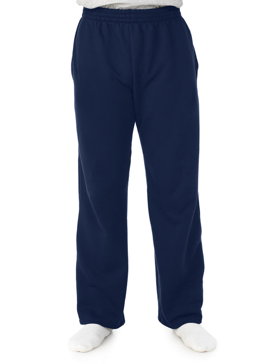 Fruit Of The Loom Mens Sofspun Open-Bottom Pocketed Sweatpants