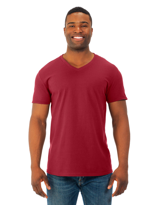 Fruit Of The Loom Mens Sofspun V-Neck T-Shirt