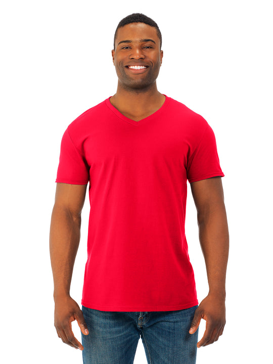 Fruit Of The Loom Mens Sofspun V-Neck T-Shirt