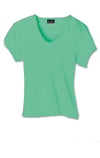 Hanes Ladies Fitted-Fit V-Neck T-Shirt Tee
