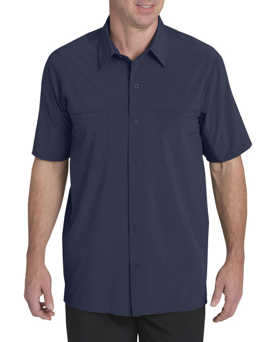 Dickies Mens Performance 4-Way Flex Woven Cooling Shirt