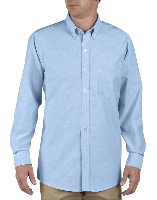 Dickies Mens Button-Down Long Sleeve Oxford Shirt