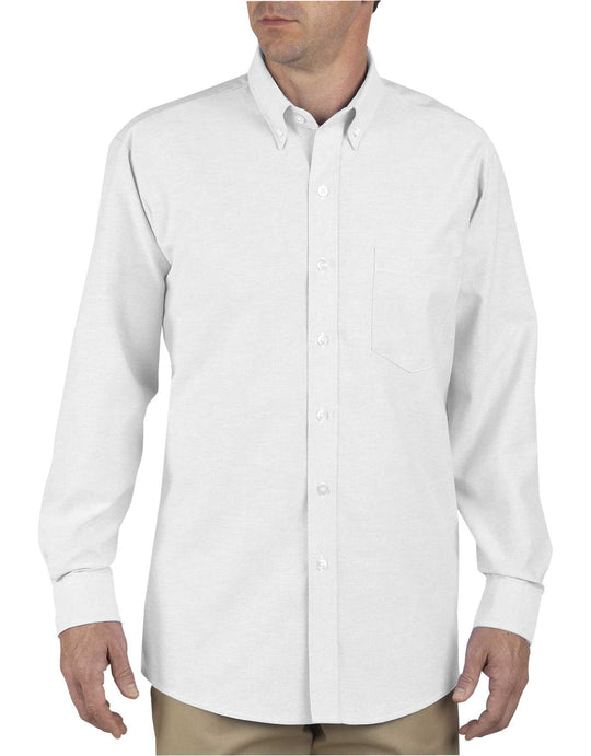 Dickies Mens Button-Down Long Sleeve Oxford Shirt