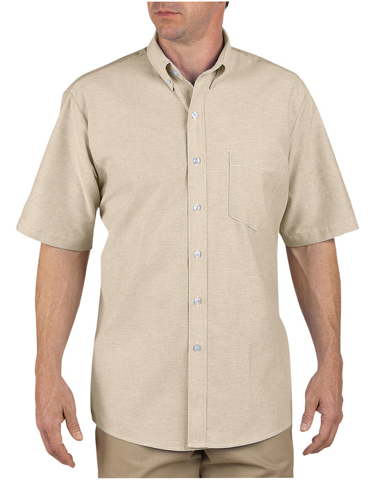 Dickies Mens Button-Down Oxford Short Sleeve Shirt