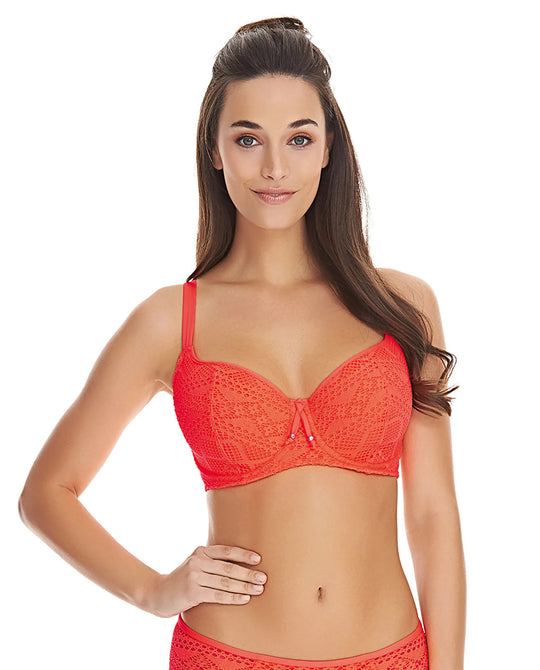 Freya Womens Sundance Underwire Sweetheart Padded Bikini Top