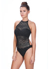 Freya Womens Sundance Underwire High Neck Cutout Swimsuit