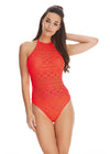 Freya Womens Sundance Underwire High Neck Cutout Swimsuit