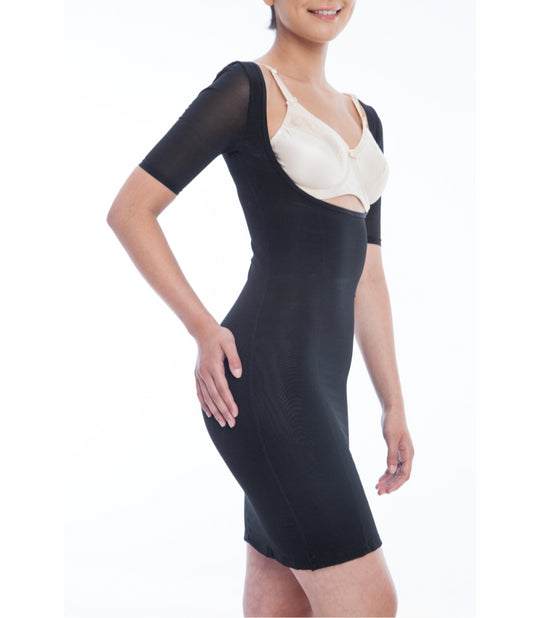 Gemsli Womens Firm Control Frontless Body Shaper with Sleeves