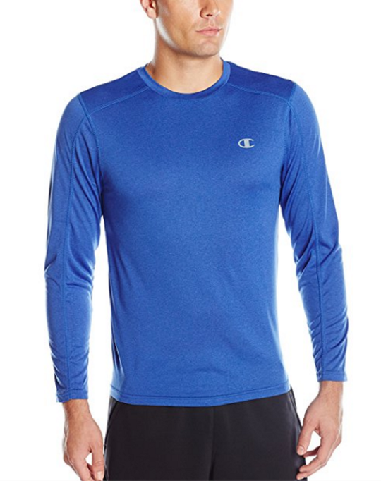 Champion Men`s Vapor Heather Long-Sleeve Tee