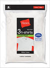 Hanes Toddler Boy's Red Label White Crew Neck T-shirts 3 Pack