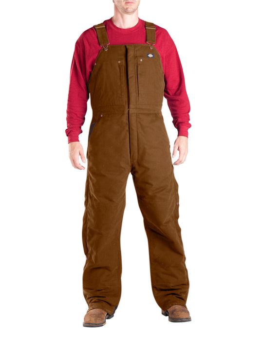 Dickies Mens Sanded Duck Insulated Bib Overalls