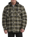 Dickies Mens Relaxed Fit Icon Hooded Quilted Shirt Jacket