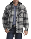 Dickies Mens Relaxed Fit Icon Hooded Quilted Shirt Jacket