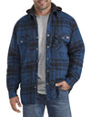 Dickies Mens Relaxed Fit Icon Hooded Quilted Shirt Jacket