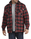Dickies Mens Relaxed Fit Icon Hooded Quilted Shirt Jacket