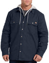 Dickies Mens Relaxed Fit Icon Hooded Duck Quilted Shirt Jacket