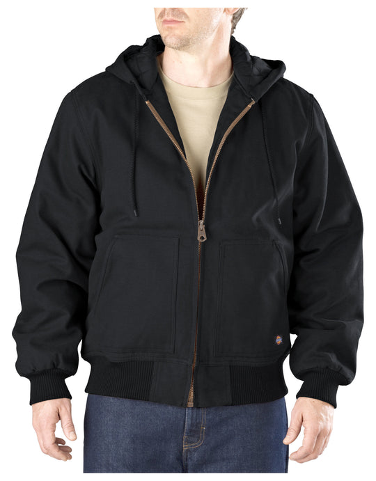 Dickies Mens Sanded Duck Hooded Jacket