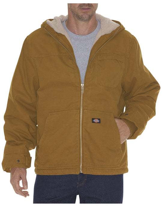 Dickies Mens Duck Sherpa Lined Hooded Jacket